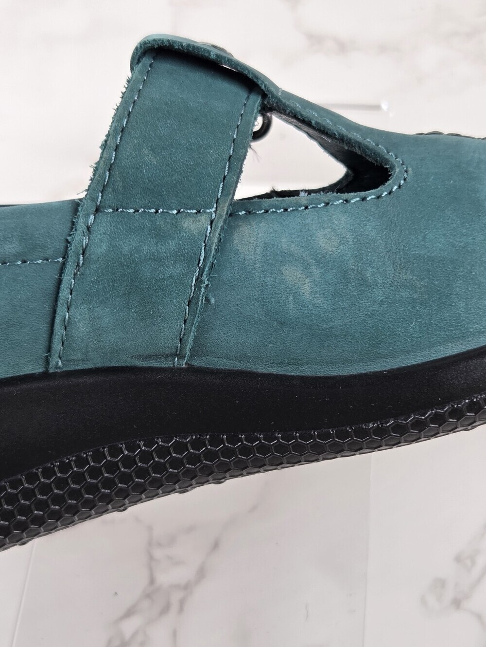 hotter Teal Nubuck Mary Jane Strap Shoes(B27) - Picture 14 of 15